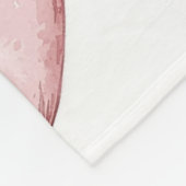 Couverture Polaire Cœurs Crème Rose (Coin)