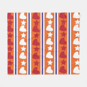 Couverture Polaire Coeurs d'amour colorés Star Stripes Motif (Devant (Horizontal))