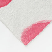 Couverture Polaire Coeurs d'aquarelle incomparable : design motif rom (Coin)