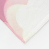 Couverture Polaire Coeurs de Bokeh rose (Coin)