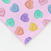 Couverture Polaire Coeurs de bonbons (Coin)