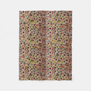 Couverture Polaire Coeurs de bonbons