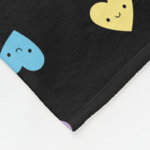 Couverture Polaire Coeurs de bonbons de goth Pastel de Kawaii (Coin)