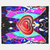 Couverture Polaire Coeurs De Glys Fleece Blanket (Devant (Horizontal))