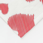 Couverture Polaire Coeurs de scintillement (Coin)