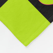 Couverture Polaire Coeurs de tableau de bord - Vert citron, rose chau (Coin)