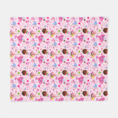 Couverture Polaire Cœurs doux célébrant partout  (Devant (Horizontal))