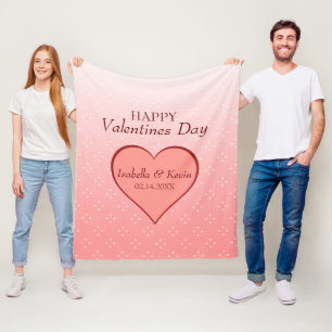 Couverture Polaire Coeurs Et Étoiles