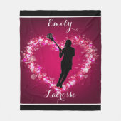 Couverture Polaire Coeurs flottants de crosse (Devant)