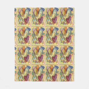Couverture Polaire Coeurs guérisseurs Fleece personnalisée Jeter couv