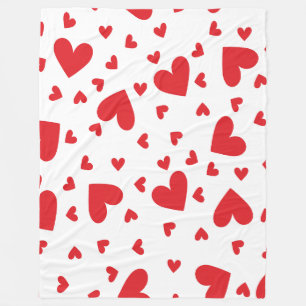 Couverture Polaire Cœurs Mignons