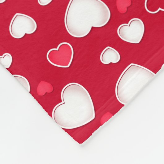 Couverture Polaire Coeurs mignons (Coin)