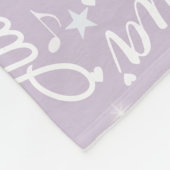 Couverture Polaire Coeurs mignons, étoiles et notes musicales Petit c (Coin)