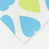 Couverture Polaire Coeurs multicolores (Coin)