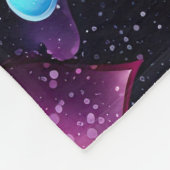 Couverture Polaire Coeurs multicolores (Coin)
