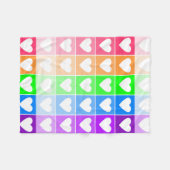 Couverture Polaire Coeurs Ombres (Devant (Horizontal))