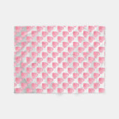 Couverture Polaire Coeurs roses (Devant (Horizontal))