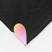 Couverture Polaire Coeurs roses noirs modernes Personnalisés (Coin)