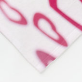 Couverture Polaire Coeurs rouges (Coin)