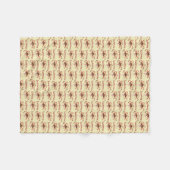 Couverture Polaire Coeurs rouges Chiot Cute Personnalisé (Devant (Horizontal))