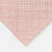 Couverture Polaire Coeurs rouges sur rose (Coin)