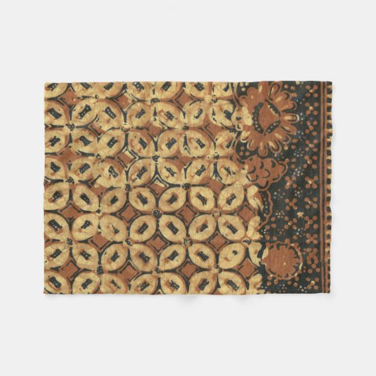 Couverture Polaire Coffee Bean Earthy Boho Rustique (Devant (Horizontal))