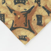 Couverture Polaire Coffee Bean Earthy Boho Rustique (Coin)