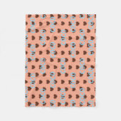 Couverture Polaire Coffee Heart (Devant)