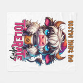 Couverture Polaire Coffee Helps Me Tolerate Idiots (Devant (Horizontal))