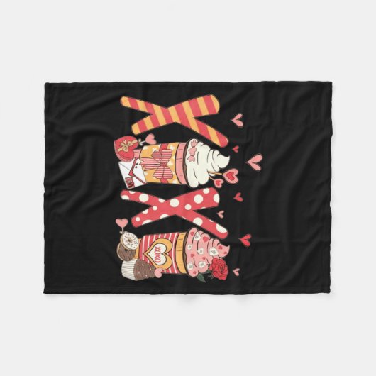 Couverture Polaire Coffee Is My Valentine Funny Teacher Coffee Lover  (Devant (Horizontal))