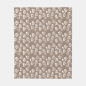 Couverture Polaire Coffee Lover Fleece Blanche (Devant)