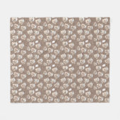 Couverture Polaire Coffee Lover Fleece Blanche (Devant (Horizontal))