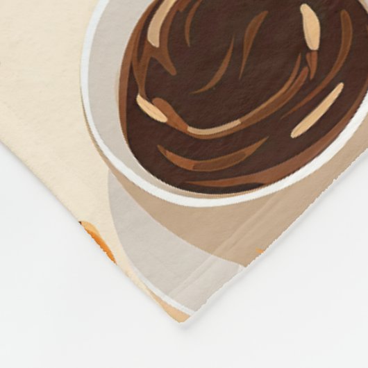 Couverture Polaire Coffee Mug & Bean Fleece Blanket (Coin)