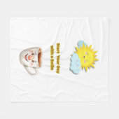 Couverture Polaire Coffee Time – Cute Smiling Cup (Devant (Horizontal))