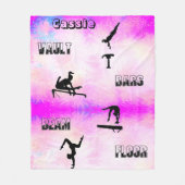 Couverture Polaire Coffre de gymnastique, Bars, Poutres, Plancher Cou (Devant)