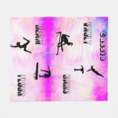 Couverture Polaire Coffre de gymnastique, Bars, Poutres, Plancher Cou (Devant (Horizontal))