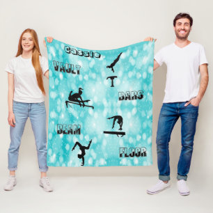 Couverture Polaire Coffre de gymnastique, Bars, Poutres, Plancher Cou