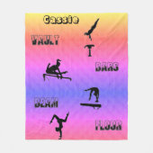 Couverture Polaire Coffre de gymnastique, Bars, Poutres, Plancher Cou (Devant)