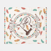 Couverture Polaire Coiffeur Stylist - Coiffeur de fierté Coiffeuse co (Devant (Horizontal))