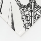 Couverture Polaire Coiffeur victorien ciseaux à coudre élégant (Coin)