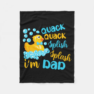Couverture Polaire Coin Coin Éclaboussure Éclaboussure Papa Canard en