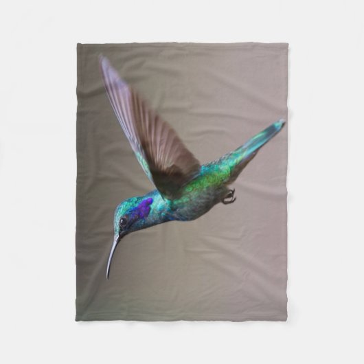 Couverture Polaire Colibri en vol (Devant)