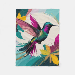 Couverture Polaire Colibri en vol : une Abstraite tropicale