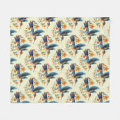 Couverture Polaire Colibri floral (Devant (Horizontal))