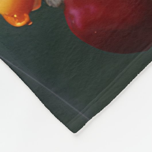 Couverture Polaire Colibri perché sur une fleur vive (Coin)