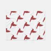 Couverture Polaire Colibri rouge (Devant (Horizontal))