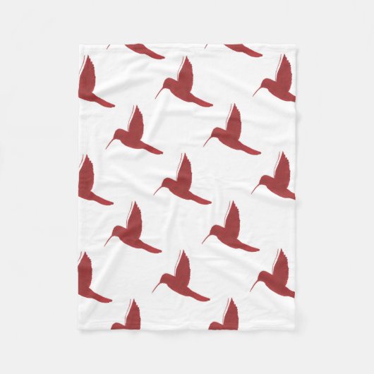 Couverture Polaire Colibri rouge (Devant)