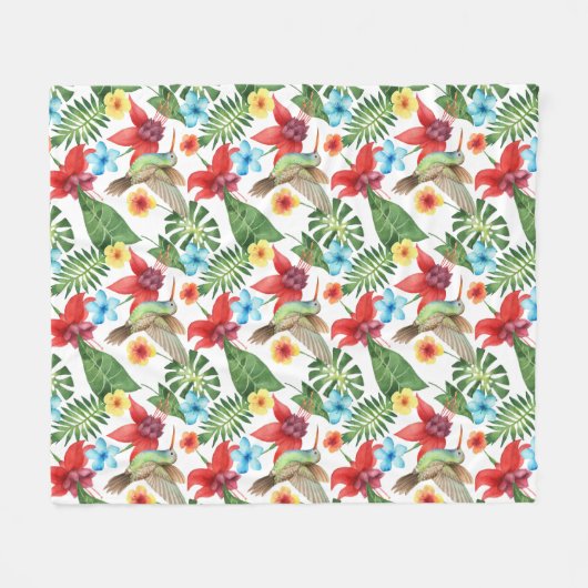 Couverture Polaire Colibri tropical (Devant (Horizontal))
