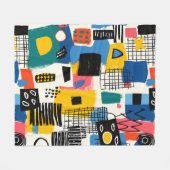 Couverture Polaire Collage Abstrait (Devant (Horizontal))