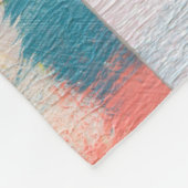 Couverture Polaire Collage abstrait coloré. (Coin)